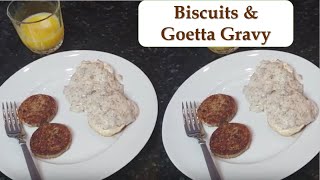 Biscuits and Goetta Gravy  with Goetta on the Side for Breakfast [upl. by Isus]