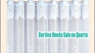 Cortina Renda Sala ou Quarto Cortilester Renda que encanta [upl. by Preston688]