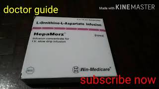 HEPAMERZ LORNITHINE LASPARTATE INFUSION CONCENTRATE FOR I V SLOW DRIP INFUSIONBY DOCTOR GUIDE [upl. by Airotciv363]