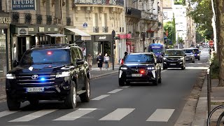 Le convoi Presidentiel de Macron  Un Aperçu Impressionnant [upl. by Yenmor]