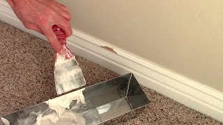 How to repair damaged baseboards [upl. by Vharat]