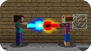 NOOB HACKER VS NOOB HACKER MAPA CON PODERES TROLL EN MINECRAFT [upl. by Airotkciv]