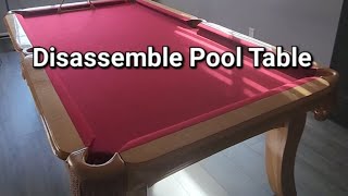 steps to disassemble pool table [upl. by Treblah976]