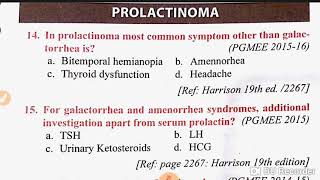 Prolactinoma mcq [upl. by Delfeena]