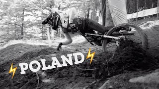 DOWNHILL Action from the Poland World Cup [upl. by Lamont297]