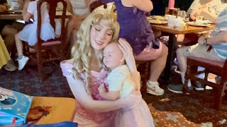 Epcot Akershus Royal Banquet  Breakfast with Princesses Aurora Rapunzel Ariel amp Snow White [upl. by Alveta]