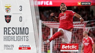 Resumo Benfica 30 Casa Pia Liga 2425 2 [upl. by Bendick]