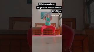 Thies and arms pilates workoutdreamfit pilateshome homeworkout [upl. by Edith]