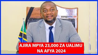 TAMISEMI AJIRA MPYA 23000 ZA WALIMU NA AFYA 2024 ZATANGAZWA NA WAZIRI MCHENGERWA [upl. by Pearman]