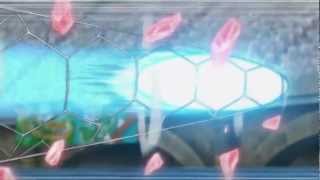 Inazuma Eleven  Scia Tripla vs Mano Suprema Grado 2 HD [upl. by Enniotna64]