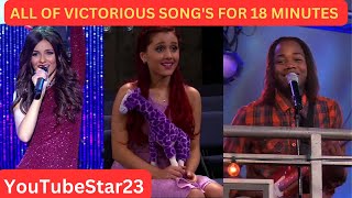 All of Victorious songs for 18 minutes and 46 seconds on Victorious [upl. by Feodore]