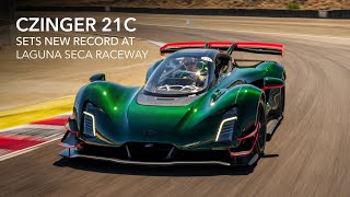 Czinger 21C  Breaking Laguna Secas Lap Record [upl. by Enybor]