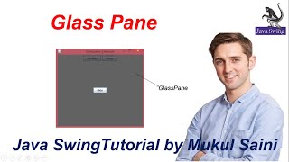 55 Java Swing Tutorial  Glasspane in java [upl. by Leirea]