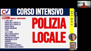 Presentazione del corso intensivo di POLIZIA LOCALE di NicolettiOrlandi [upl. by Dnalram]