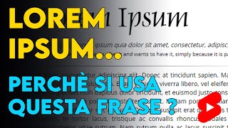 Lorem Ipsum da cosa deriva [upl. by Ricarda]