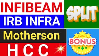 motherson sumi latest news hcc share latest news infibeam share latest news irb infra share [upl. by Asteria]