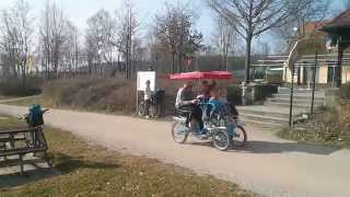 Fahrradweg Brombachsee Rikscha Impressionen Radweg rund Kleiner und Großer Brombachsee [upl. by Nevak134]