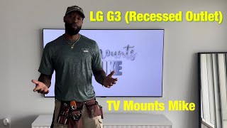 Installing A Recessed OutletBox For The 77” LG G3 PART 2 [upl. by Annair]