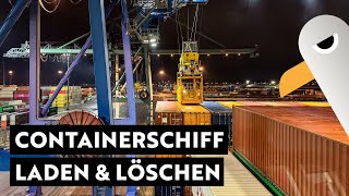 Laden und Löschen eines Containerschiffs [upl. by Pammy]