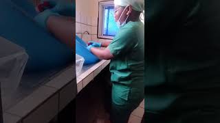 washing forceps after surgery [upl. by Ellmyer]