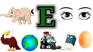 E se shuru hone wale word  Words that starts from E  E for Elephant eforelephant abcd alphabet [upl. by Eleanora581]