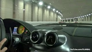 RIDE Ferrari 599 GTO  Accelerations amp Downshifts in the Tunnel [upl. by Foss853]