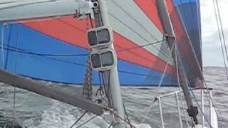 J80 GER 577 Anegada 16knots surf across the Kattegat [upl. by Faye]