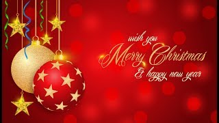 Happy New Year  Marry Christmas  Wallpaper Design in Coreldraw x7 With CDR File [upl. by Niabi]