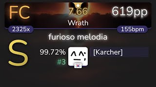 Karcher  gmtn witchs slave  furioso melodia Wrath 9972 3 619pp FC  osu [upl. by Kihtrak]