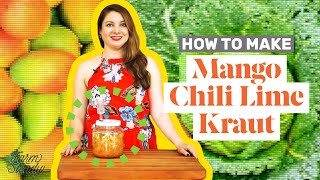 How to Make Mango Chili Lime Kraut Sauerkraut [upl. by Claudio]