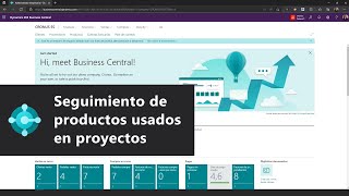 Seguimiento de productos usados en proyectos  Business Central wave 2 2022 [upl. by Zsolway239]