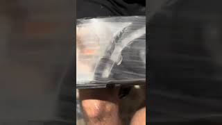 Polishing car headlights with sandpaper  How to polish car lights at home diy [upl. by Jessika770]