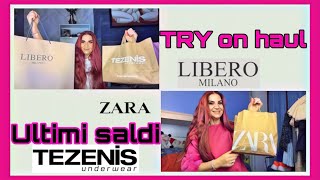 TRY ON HAUL TEZENIS  ZARA LIBERO MILANO ULTIMI SALDI 2024 tryonhaul2024 saldi2024 [upl. by Eclud416]