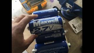 Replacing my Car Battery with 6 Maxwell 27v 3000F UltraCapacitors [upl. by Aicrag]