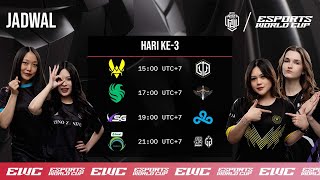 🔴 LIVE  HARI 3  MWI 2024 X EWC Playoffs  IND [upl. by Norabel]