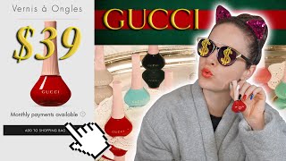 500 Gucci Luxury Nail Polish Haul Review🤑 [upl. by Gracye]