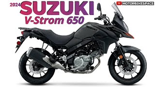 2024 Suzuki VStrom 650  An InDepth Look at Power Performance and Style  Motorbikespace [upl. by Gardia]