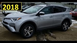 2018 Toyota Rav4 LE AWD full review of features in Silver Sky [upl. by Casmey]