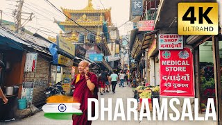 🇮🇳 McLeod Ganj  Main Market  Dharamsala  Himachal Pradesh  🇮🇳 WALK 4k  dharamshala mcleodganj [upl. by Wootten997]