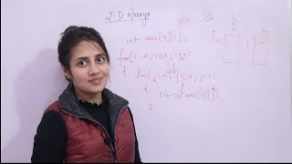 Introduction to 2D Two Dimensional Arrays in c  c Tutorials for Beginners lec45 [upl. by Lynnell]