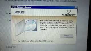 Przywracanie Ustawień Fabrycznych Windows 7 Naprawa Laptopa ASUS X70AB  ForumWiedzy [upl. by Lorenzo]