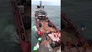 Making fast of Static Tug for tandem mooring operation [upl. by Carline365]