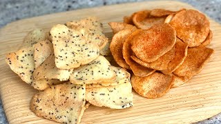 How to make thin crispy keto chips  Keto vegan glutenfree [upl. by Russon]