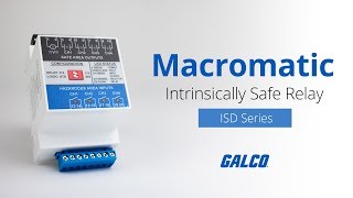 Macromatics ISDUR4 Series Intrinsically Safe Relays  Galco [upl. by Steep655]