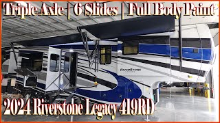 Raised Rear Den 2024 Riverstone 419RD Luxury Fifth Wheel by Forestriver RVs at Couchs RV Nation [upl. by Nylodnew]