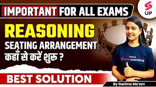 Reasoning Seating Arrangement  Reasoning Tricks Without Copy Pen  By Garima Maam [upl. by Vincent]