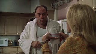 Carmela Tells Tonys About Dr Melfis Phone Call  The Sopranos HD [upl. by Leifer]