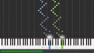 Hanon exercise 1 40 speed with fingering  Synthesia [upl. by Sirovat]