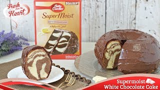 Simple White Chocolate Swirl Cake [upl. by Eed815]