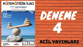 ACİL MATEMATİK  MATEMATİĞİN İLACI DENEME4 ÇÖZÜMLERİ acil matematikdeneme [upl. by Lihcox]